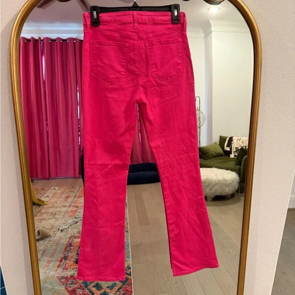NWOT L’AGENCE Ruth Coated Hot Pink Jeans Size 29 - Picture 7 of 12
